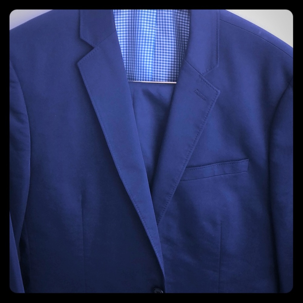 Cobalt blue suit